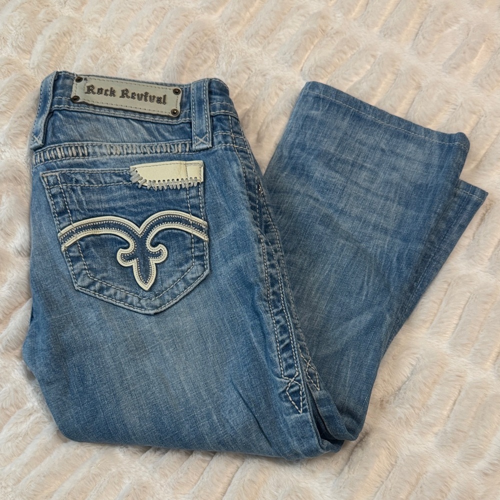 Rock Revival Women's Light Blue Boot Capri